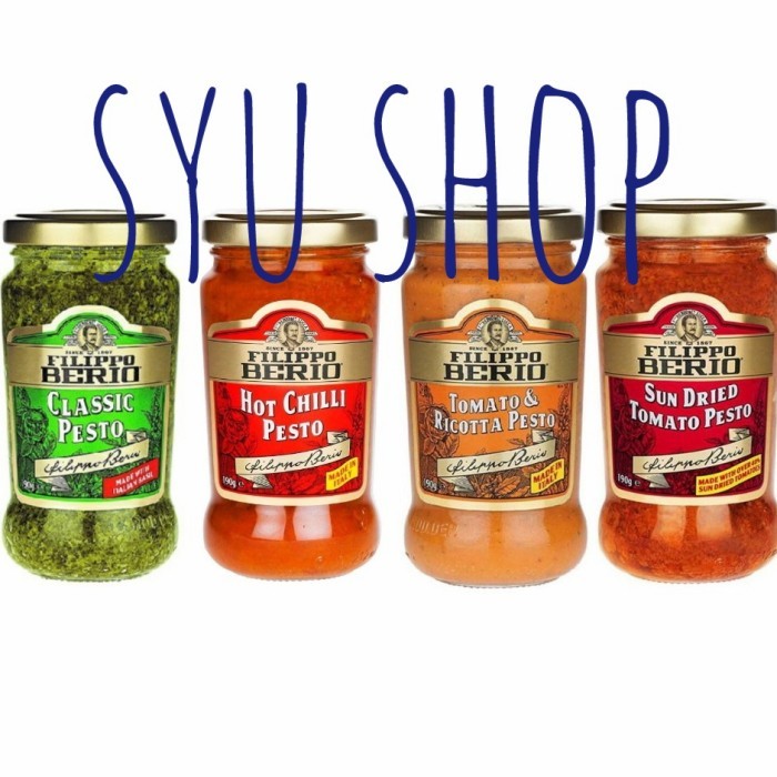 

filippo berio hot chili pesto 190 gr saus pasta spaghetti sauce