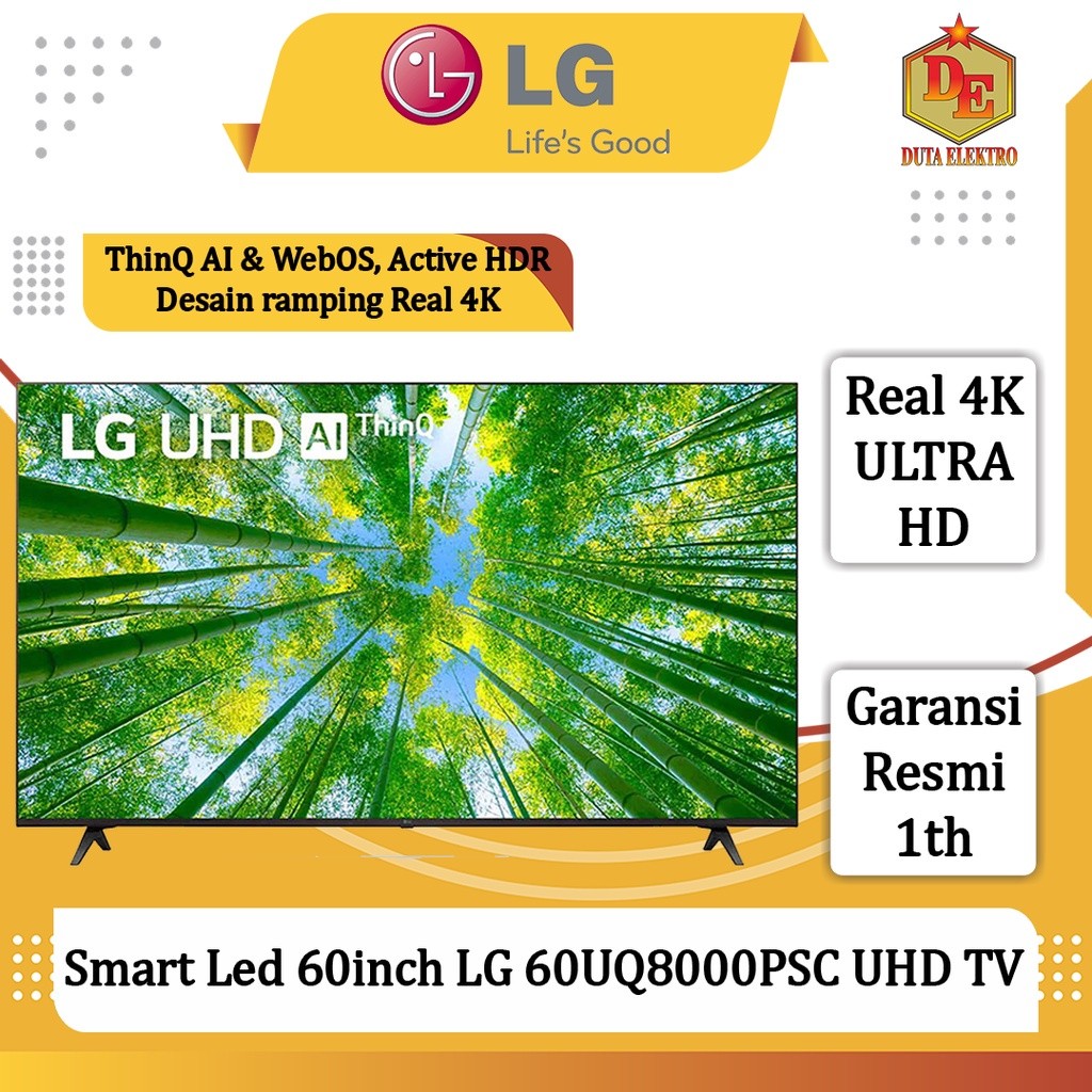 Smart Led 60inch LG 60 UQ 8000 PSC UHD TV