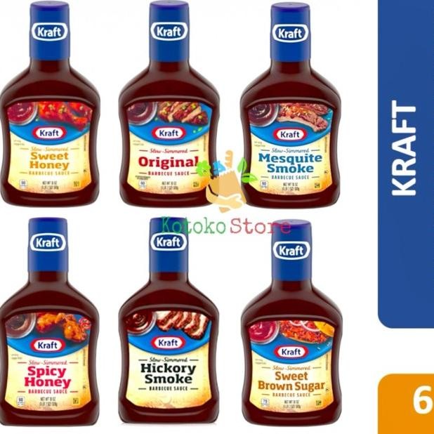 

Kraft Bare Sauce / Saus Bbq Kraft 510Gr