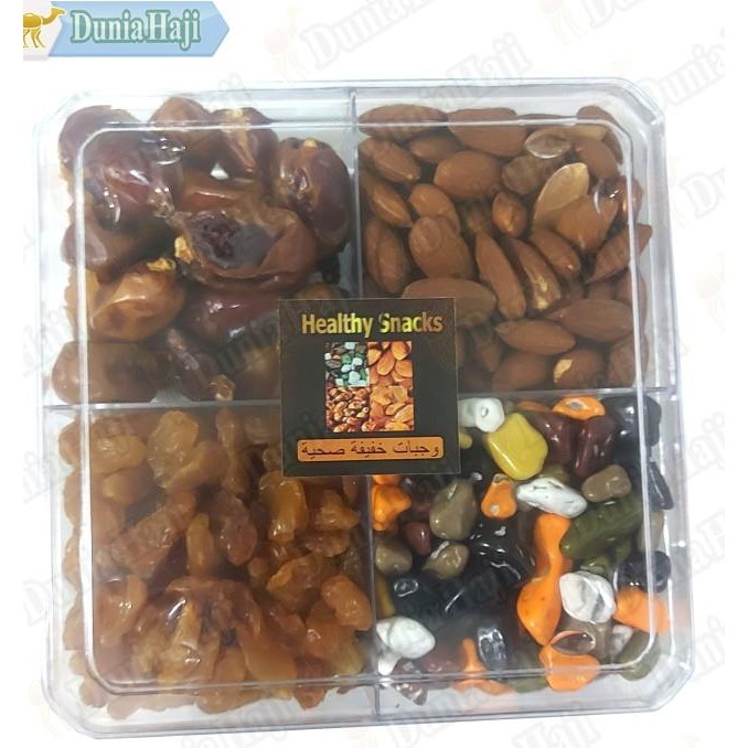 

Paket Haji Umroh 4 In 1 Kurma Kacang Almond Coklat Kerikil Kiss