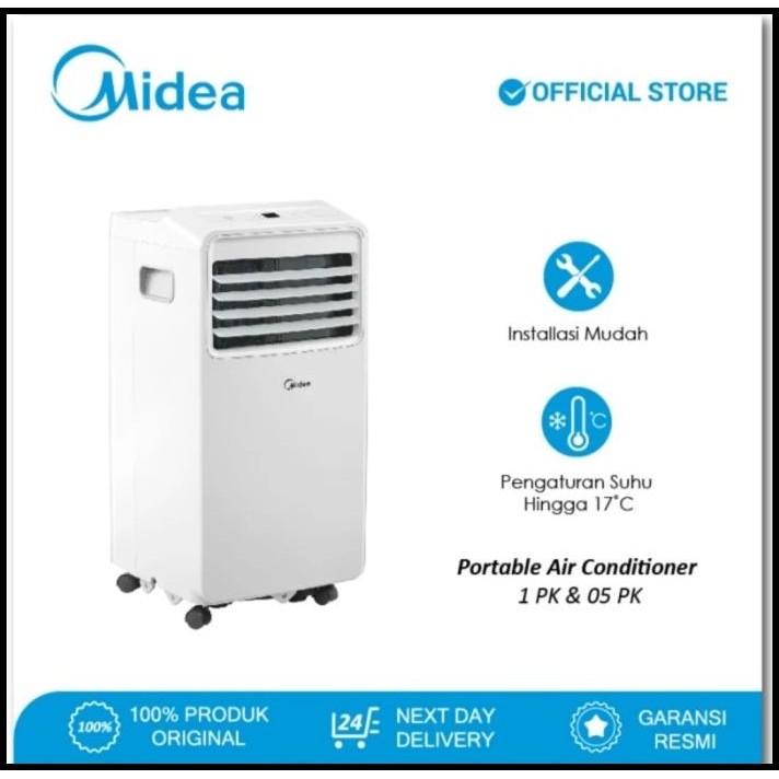 Midea Ac Portable 1/2 Pk Mpha-05Crn7 Ac 0,5 Pk Pendingin Ruangan