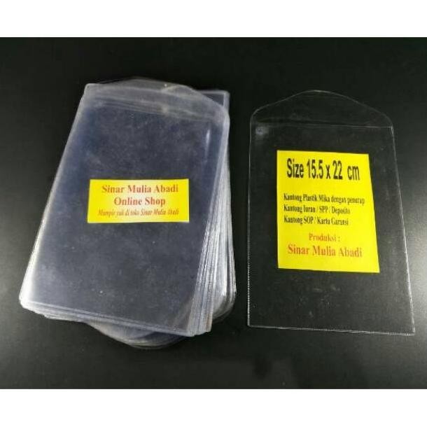 

Plastik Mika SPP 15.5 x 22 / Plastik Deposito / Kantong Mika dengan