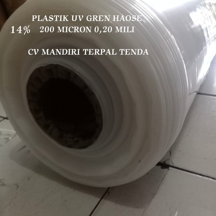 

plastik UV lebar 4 meter x panjang 30 meter ketebalan 200 micron