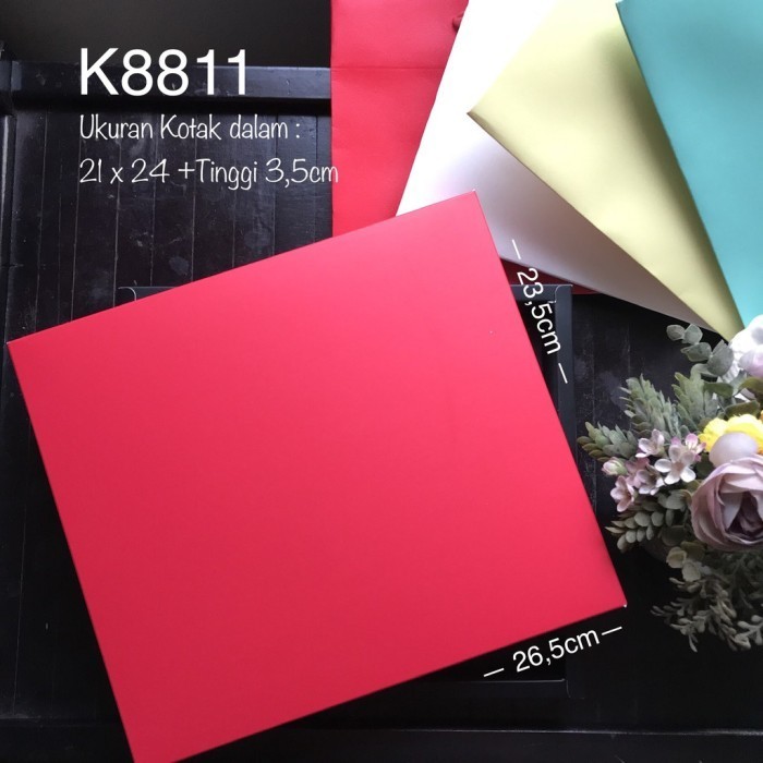 

10set Kotak Merah Mika sekat Nastar Taiwan Naswan K8811 SET Lengkap