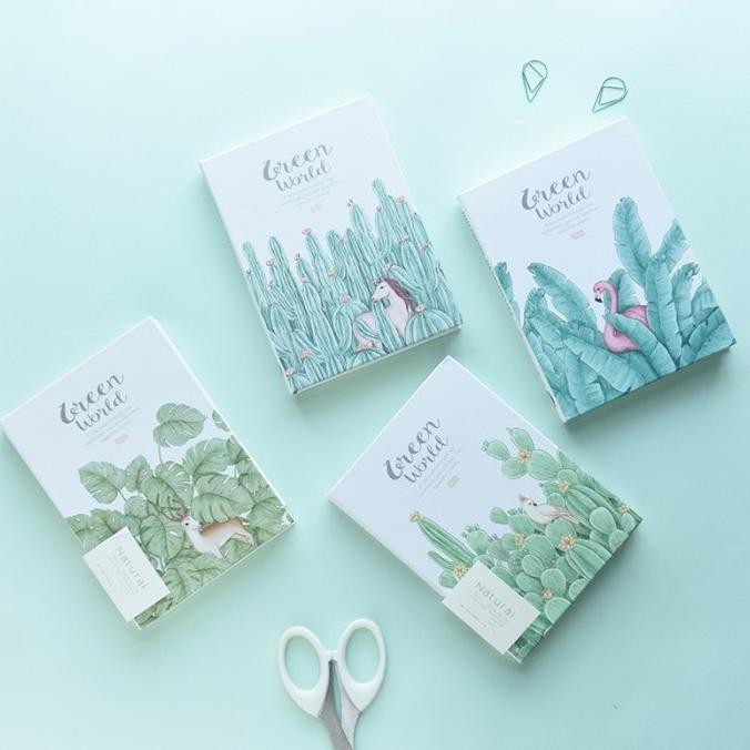 

Sale Green World Hardcover Mixed Notebook A6 Mixed [Creativ]