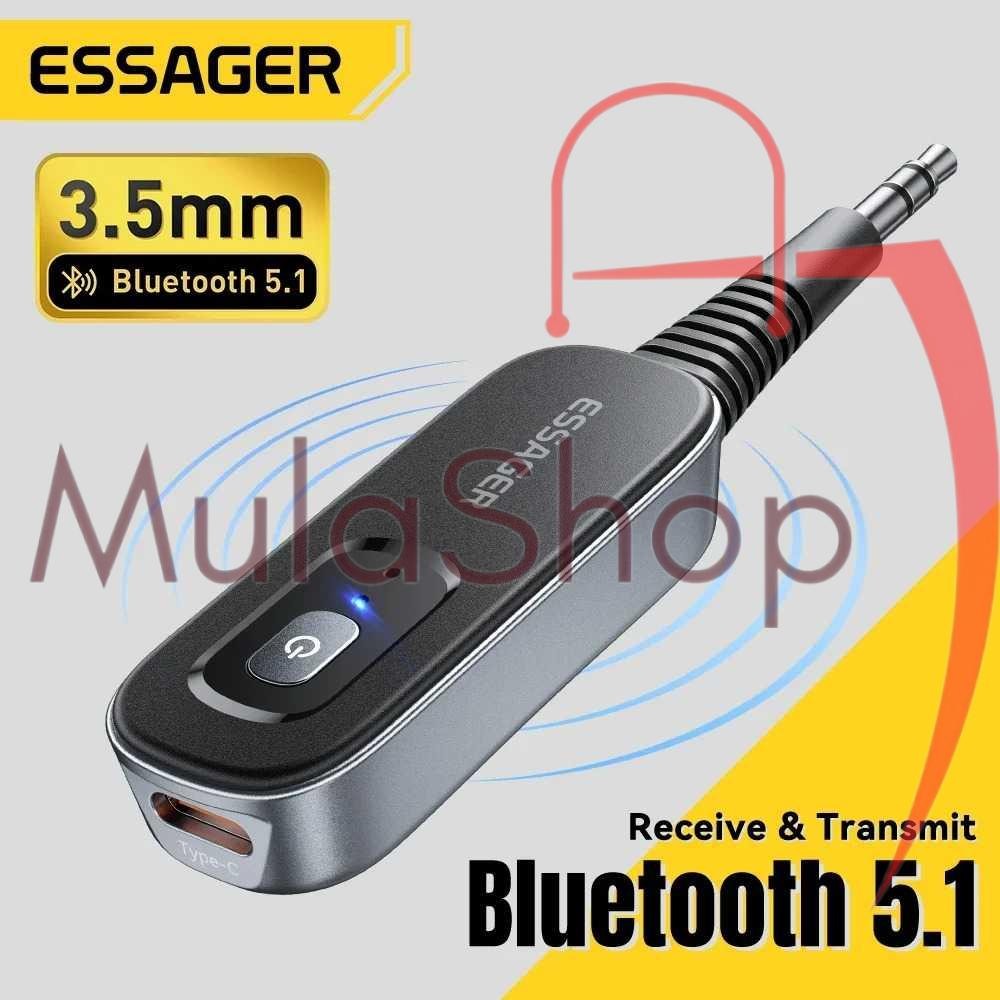 ESSAGER Bluetooth Adapter 2in1 Transmitter Receiver 5.1 AUX 3.5mm - ES-BT10