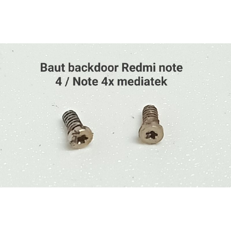 Baut bawah backdoor Redmi note 4 mediatek bekas Copotan