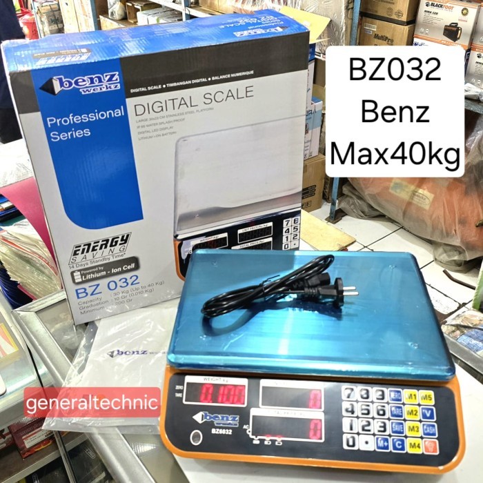 

Timbangan Digital Benz 30KG Benz BZ032 Benz Werkz Digital Scale 40KG Timbangan Benz BZ-032 Digital