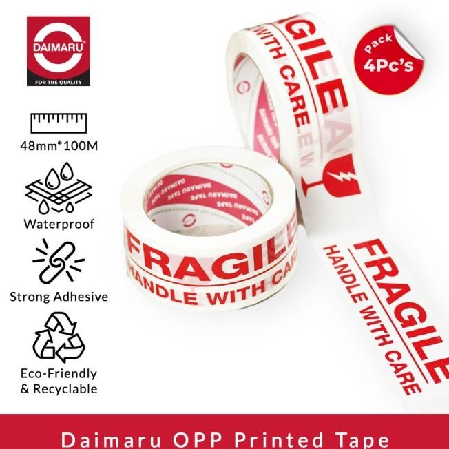 

[Dapat 4Pcs] Daimaru Lakban Fragile 48Mm X 100M
