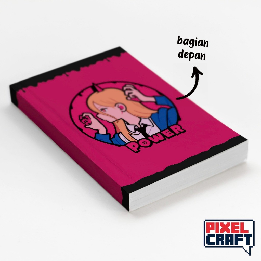 

Pocket Note Anime CHAINSAW MAN x Miyoshi Yoshimi Softcover A6 Motif Power