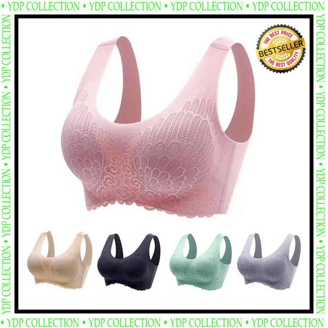 Premium Seamless Bra Latex Thailand Bh Wanita Anti Kendor Tanpa Kawat
