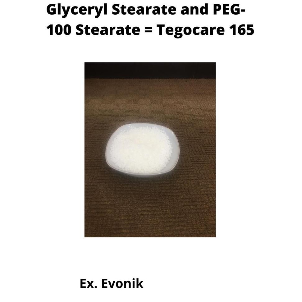 

TERMURAH - Glyceryl Stearate and PEG -100 Stearate = Tegocare 165 (1 Kg)