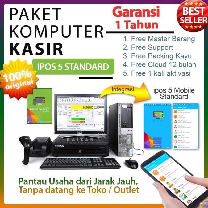 TERBARU - Komputer kasir fullset minimarket distro bisa pantau usaha jarak jauh