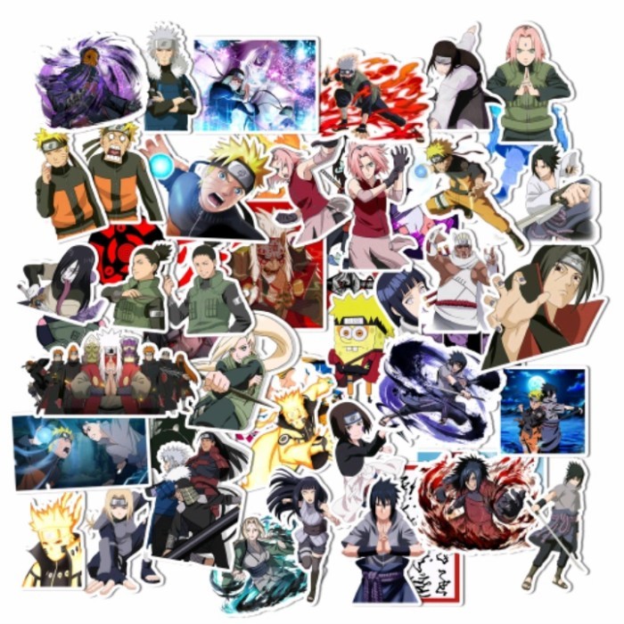 

sticker pack kartun anime naruto shippuden manga lucu fashion dekorasi hiasan vintage hp/tablet/laptop/mobil/helm/jurnal anti air waterproof