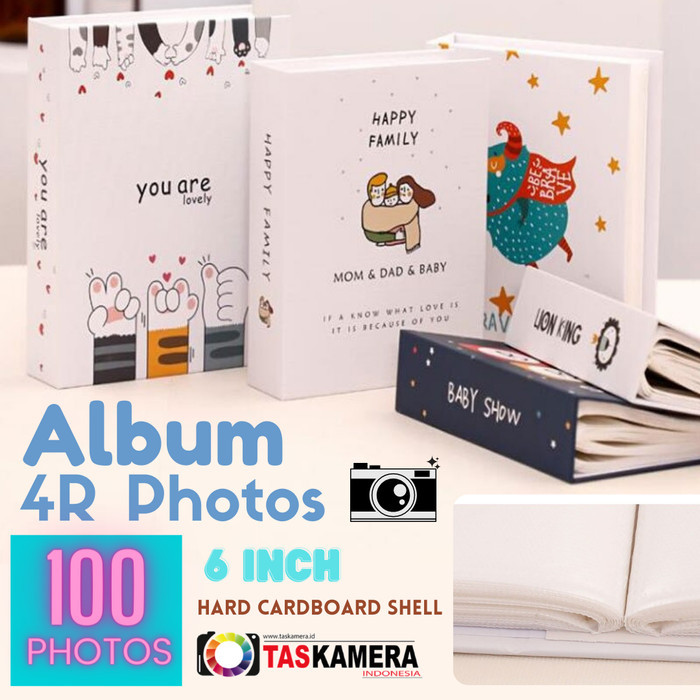 Album Foto Photo Baby Wedding Family 3R 4R 6 inch 100 Pockets Slot