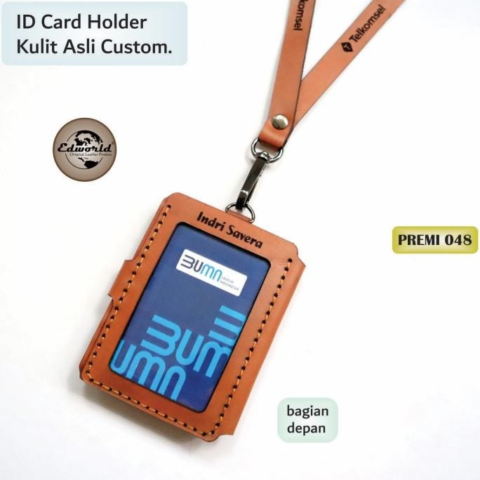 

TERLARIS - ID Card Holder Custom Kulit Asli