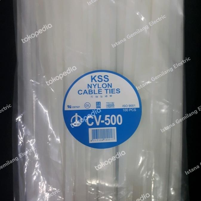 

NEW cable ties Kabel Ties nylon KSS Cv 500 x 8 putih