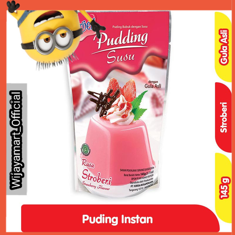 

Nutrijell Puding Instan Instan Susu Stroberi 145 g
