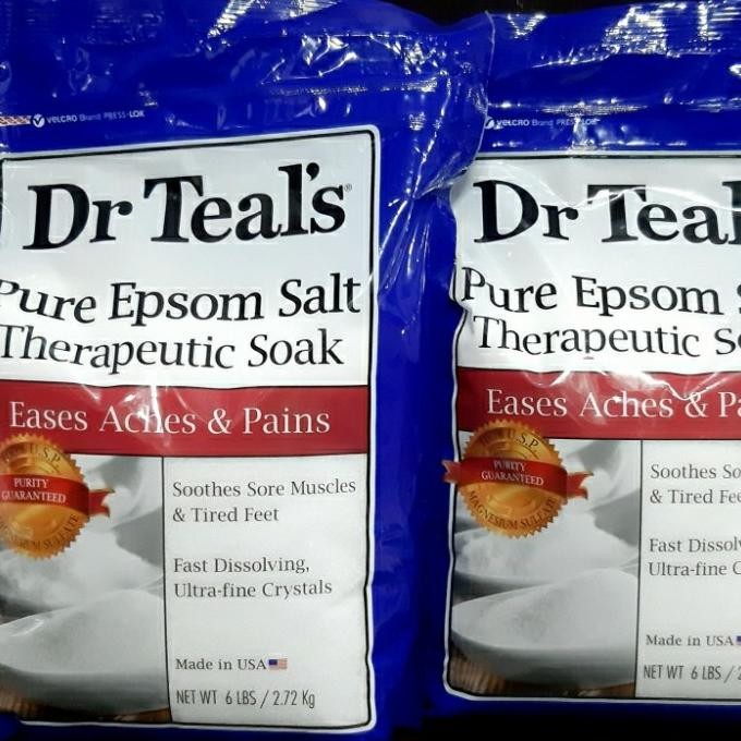 

TERBARU - Dr Teal's pure epsom salt therapeutic soak made in usa repack 250gr