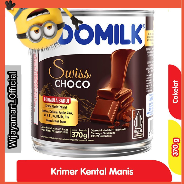 

Indomilk Krimer Kental Manis Swiss Choco 370 g