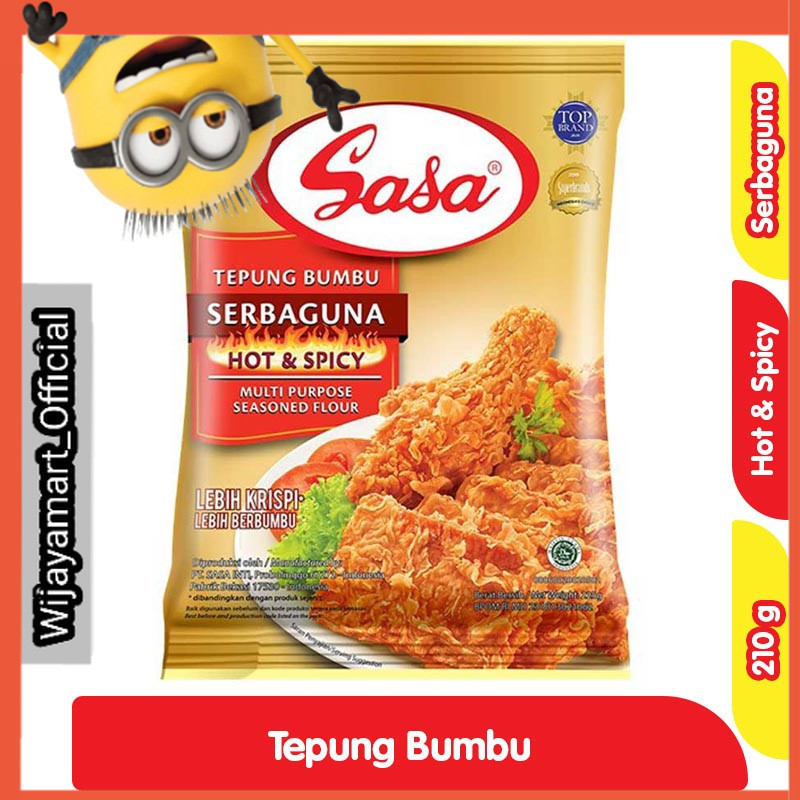 

Sasa Tepung Bumbu Serbaguna Hot & Spicy 210 g