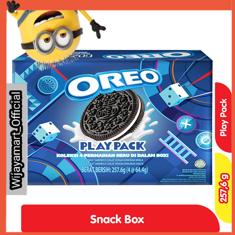 

Oreo Play Pack Biskuit Krim Vanila & Cokelat Box 257.6 g