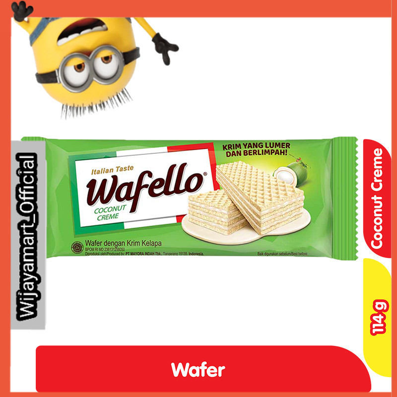 

Wafello Wafer Krim Kelapa 114 g