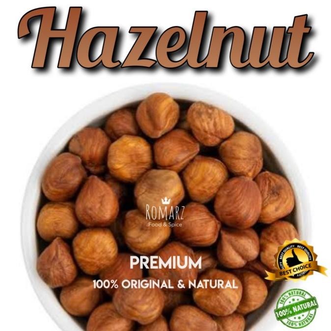 

terbaru hazelnut raw premium 200gr | kacang hazelnut mentah 200gr