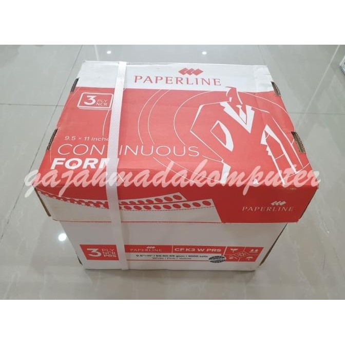 

BEBAS ONGKIR - Continuous form Paperline 9,5 x 11:2 3ply rangkap 3 CF K3 W PRS