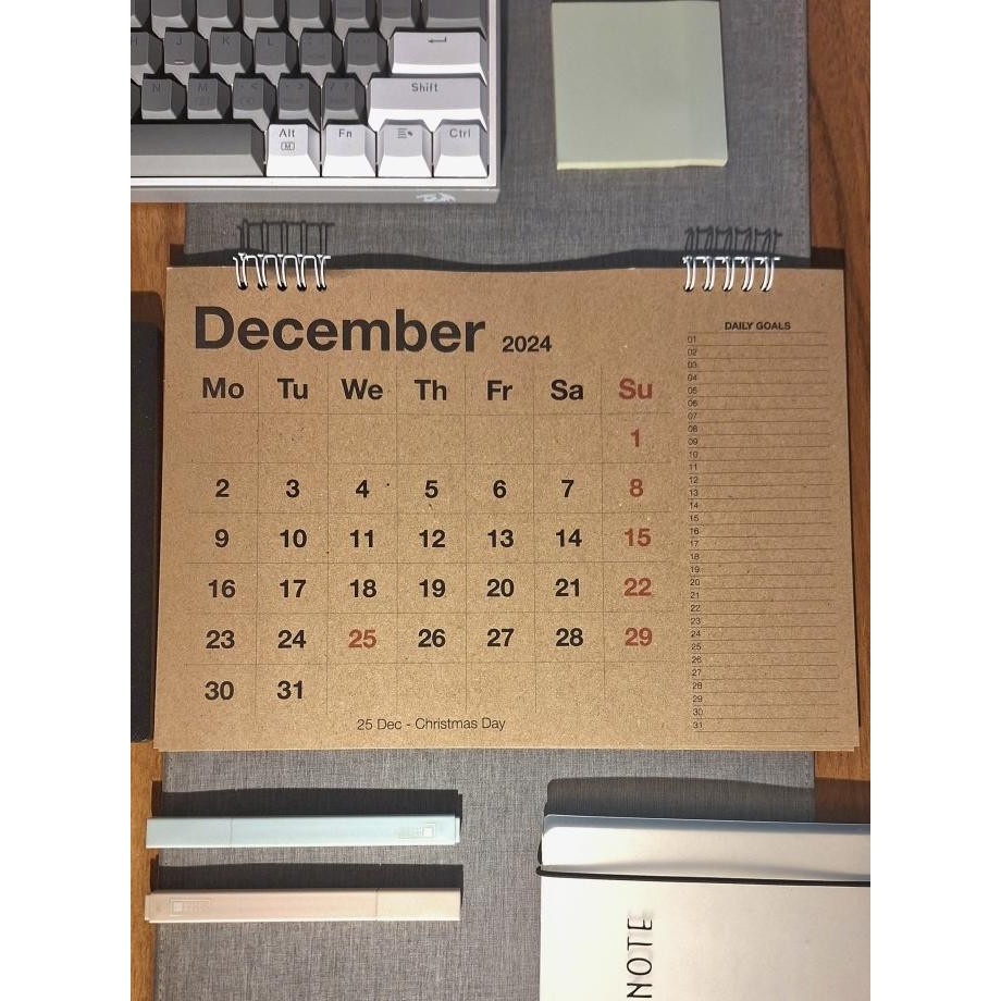 

Sale Paperiko | 2024 Kraft Wall Planner Calendar A4