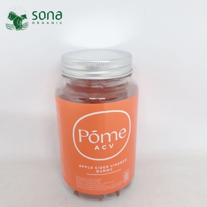 

Gummy Cuka Apel Jar 240 gr (60 butir) - Pome - Suplemen Diet Vegan