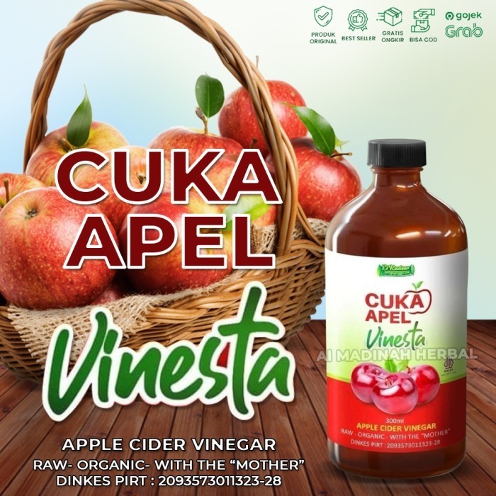 

Vines ta cuka apel 300ml asli