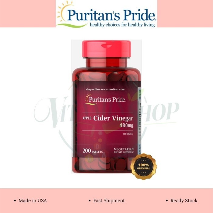 

Puritan Pride Apple Cider Vinegar 480 mg 200 Tablet