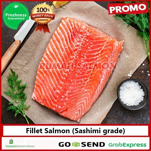 

Fillet Salmon Whole Segar Fresh 500 Gr / Spesial Salmon Untuk Sashimi