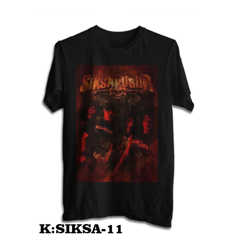 Promo Kaos Band Siksa Kubur T-Shirt Musik Rock Siksa