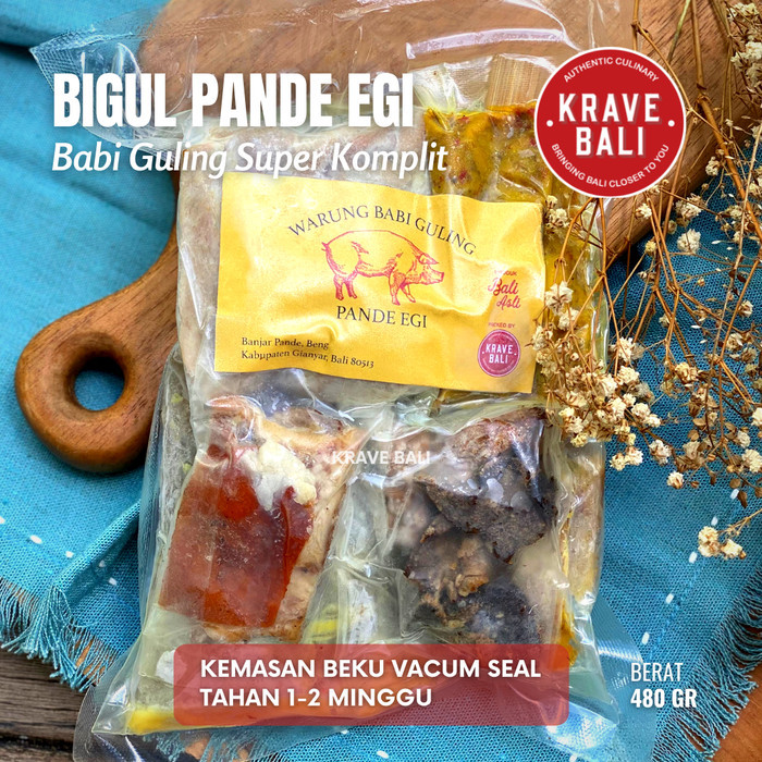 Bigul Pande Egi Babi Guling 480 Gr - Porsi Super Besar - Krave Bali