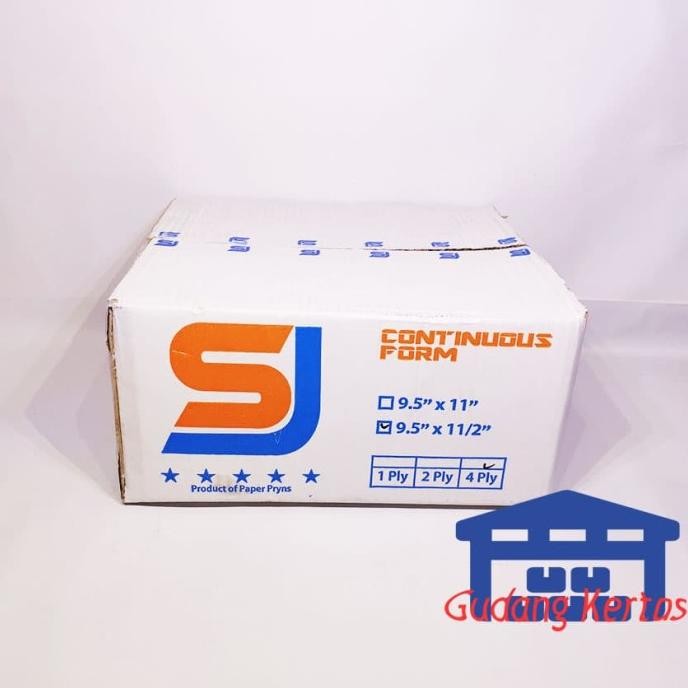 

BEBAS ONGKIR - CONTINUOUS FORM 9.5 X 11/2 4PLY SJ STANDAR PRS - BAGI 2