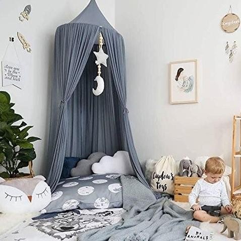 Mosquito Net Canopy, Dome Princess Bed Canopy Bedcover Curtain Tent