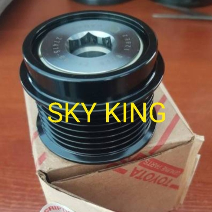 PULLEY PULEY POLI PULI DINAMO ALTERNATOR AMPER AMPERE CHARGER CHARGE CHAS CAS TOYOTA RAV4 RAV 4