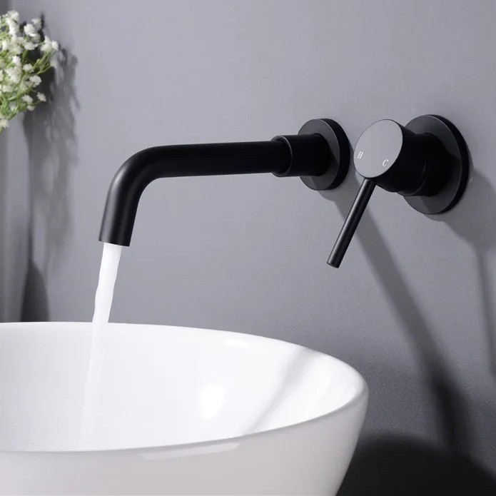 KRAN WASTAFEL TANAM PANAS DINGIN /KRAN WASTAFEL TEMBOK GOLD