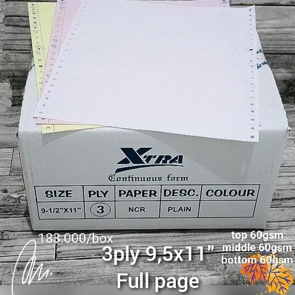 

TERMURAH - Continuous form 3ply 9.5x11