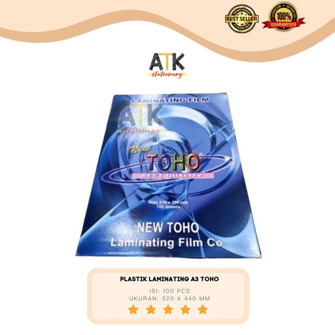 

NEW Plastik Laminating Film Toho Ukuran A3 100 Micron atk
