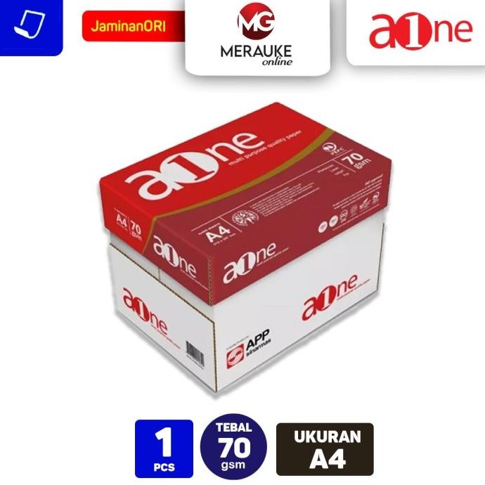 

TERMURAH - Kertas HVS / Kertas Fotokopi A4 70 gsm PER-KARTON (1 KARTON isi 5 RIM)