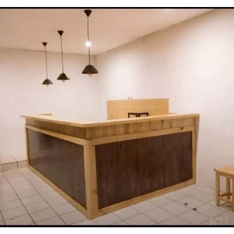 Meja Kasir 2,5 Meter | Meja Bar 2,5 Meter | Meja Kasir Warung Letter L | Meja Bar Cafe | Meja Bar Le