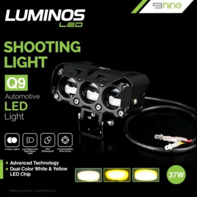 Mini Laser Led Lampu Tembak Motor Mobil Luminos 9nine Q5 Q6 Q9