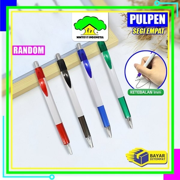 

Terbaru MI-A94 Pulpen Plastik 1MM Pen Promosi Segi Empat / Pena Cetekan Pulpen Alat Tulis Kantor dan
