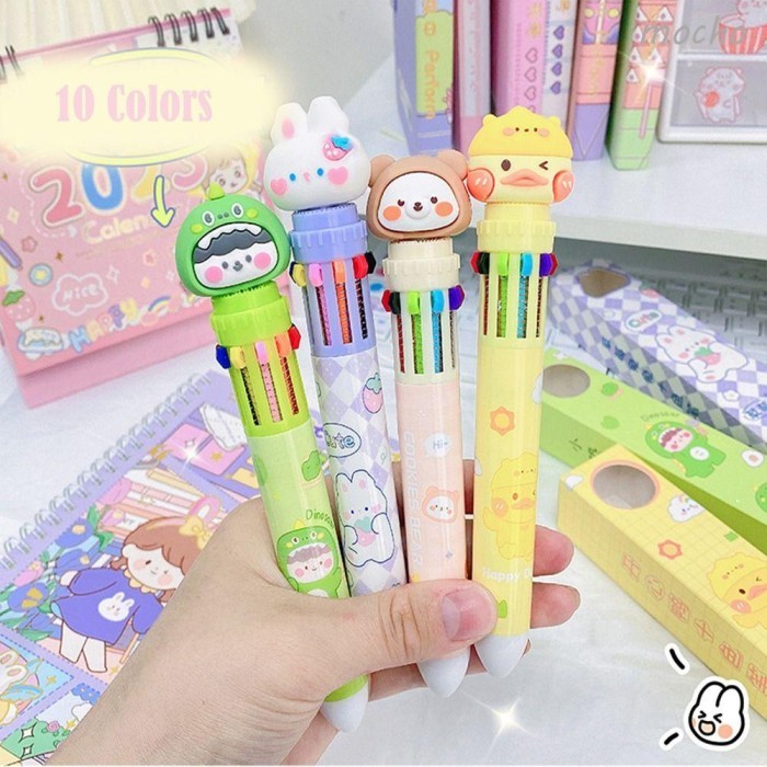 

Terbaru Mocho Pulpen Warna-Warni Warna-Warni Kawaii Perlengkapan Kantor Sekola 100% ori