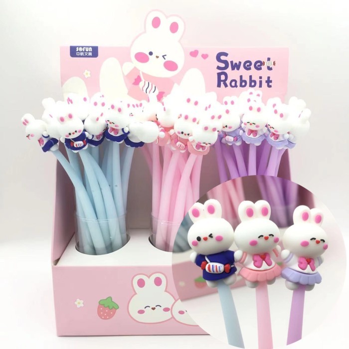 

Terbaru PULPEN LAMBAI RABBIT TINTA BIRU PULPEN GEL TINTA BIRU 0.5MM PULPEN GOYANG KELINCI RABBIT