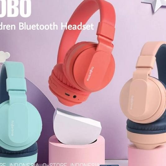 Fingertime Bobo Kids Cute Headset Bluetooth Wireless Headphone Anak