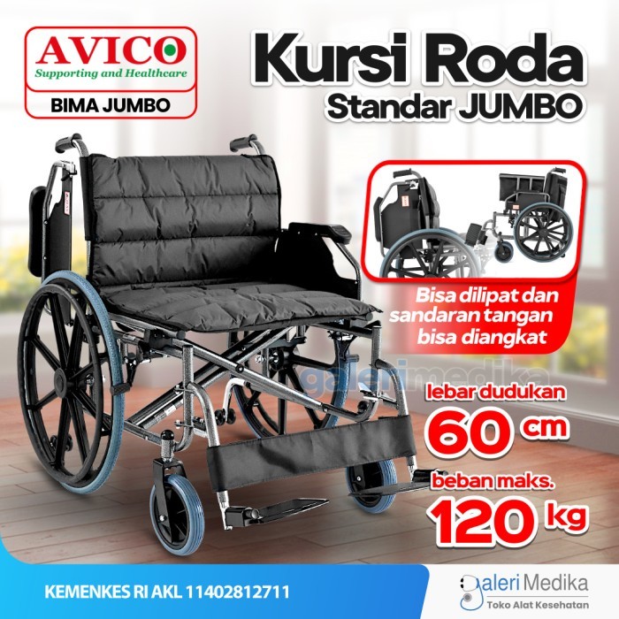 Terlaris Kursi Roda Jumbo - Avico Bima Kursi Roda Standard
